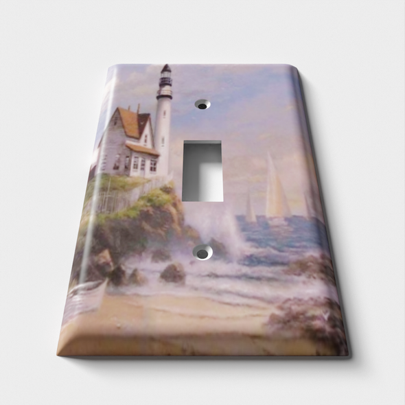 Lighthouse / Sailboat Decorative Light Switch Plate Cover