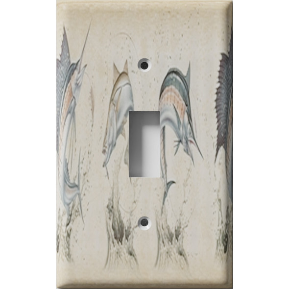 More Swordfish Decorative Light Switch Plate Cover