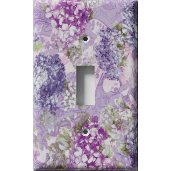 Purple Bluebonnet Decorative Light Switch Plate Cover