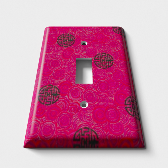 Red/Black Design Decorative Light Switch Plate Cover