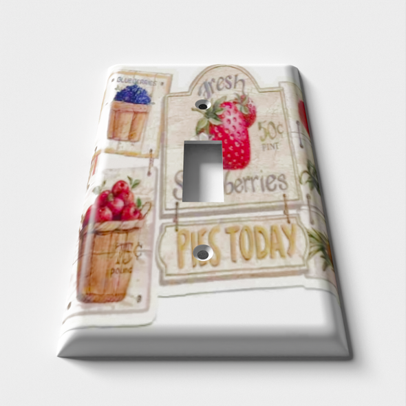 Strawberry Lovers Decorative Light Switch Plate Cover