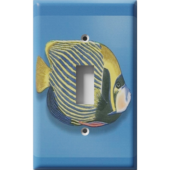 Fish In The Deep Blue Decorative Light Switch Plate Cover - Snazzy Switch