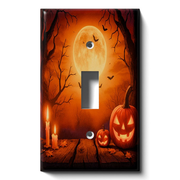 Halloween Moon Decorative Light Switch Cover