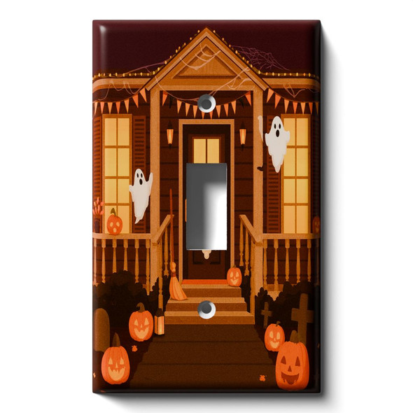 Halloween Porch Decorative Light Switch Cover