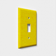 Cracked Yellow Decorative Light Switch Plate Cover