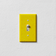 Cracked Yellow Decorative Light Switch Plate Cover