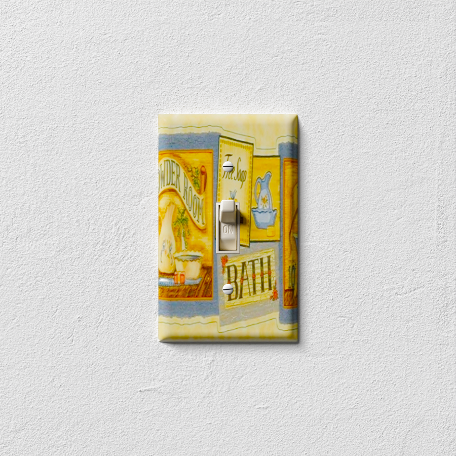 Bath Decorative Light Switch Plate Cover - Snazzy Switch