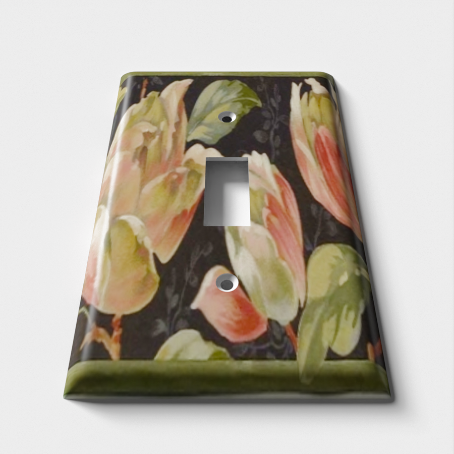 Blooming Flowers Decorative Light Switch Plate Cover