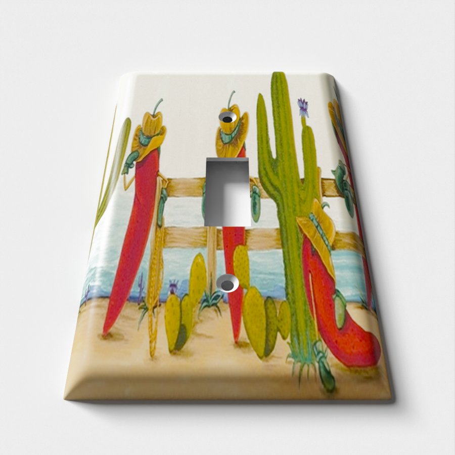Cactus Cowboys Decorative Light Switch Plate Cover