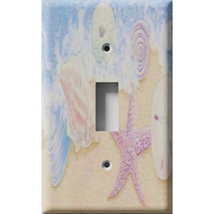 She Shells Sea Shells Decorative Light Switch Plate Cover - Snazzy