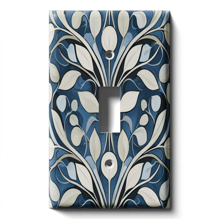 Midnight Botanica Decorative Light Switch Cover Plate - Snazzy Switch