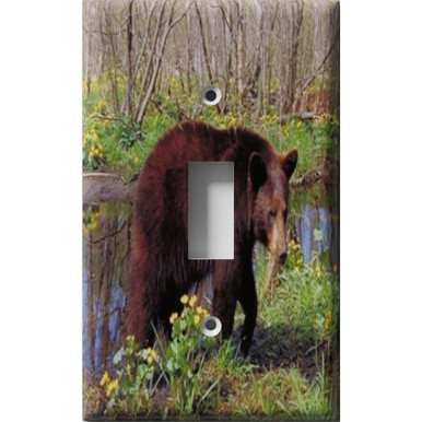 Bear In The Woods Decorative Light Switch Plate Cover - Snazzy Switch