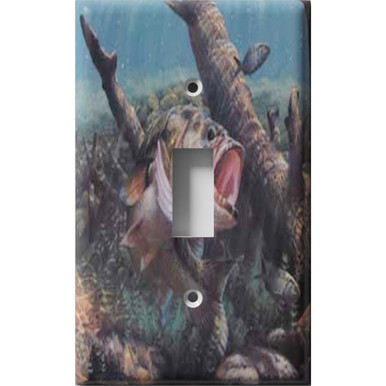 Biting Fish Decorative Light Switch Plate Cover - Snazzy Switch