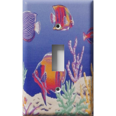 Fish Tank Decorative Light Switch Plate Cover - Snazzy Switch
