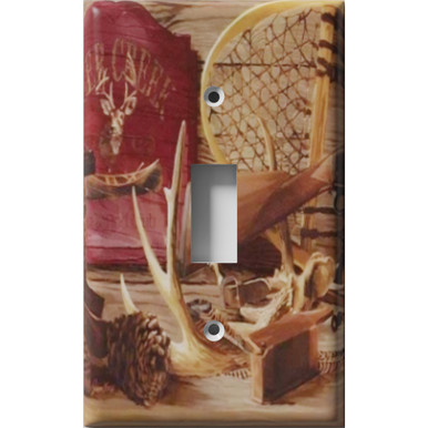 Hunting Antlers Decorative Light Switch Plate Cover - Snazzy Switch