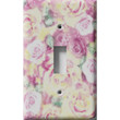 Yellow/Pink Roses Decorative Light Switch Plate Cover