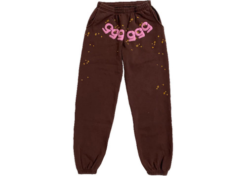 Sp5der Sweatpants "Brown/Pink"