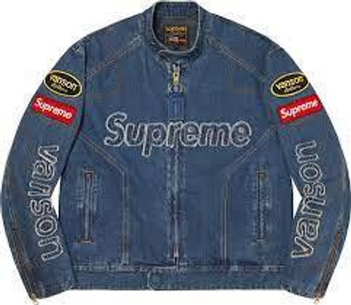 Supreme Vanson Leathers Cordura Denim Jacket