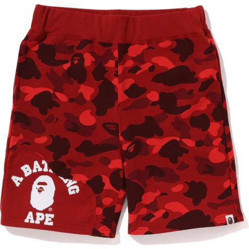 A Bathing Ape Sweat Short "Camo Red"