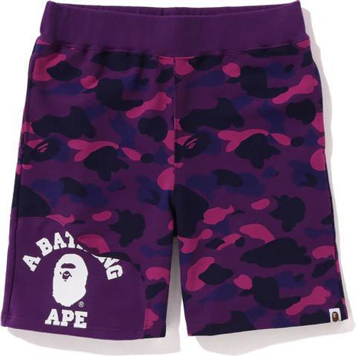 A Bathing Ape Sweat Short "Camo Purple"