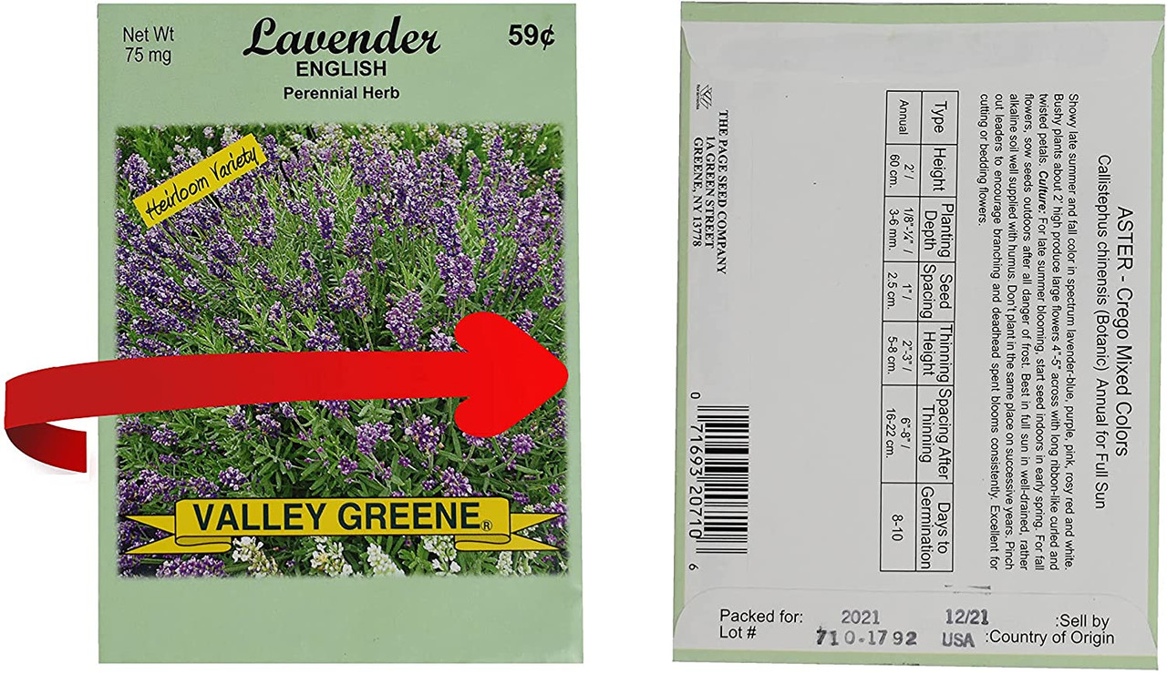 Set of 1000 Assorted Valley Green Flower Seed Packets!