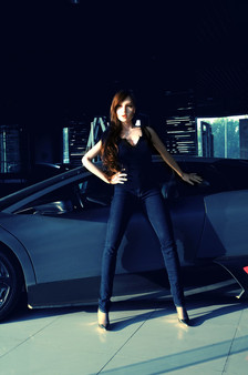 Ds Doll Tiara Sex Doll 160cm Plus Hyper Realistic Platinum Silicone Lovedoll With Her Lamborghini
