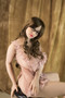 Wm Doll Abigail Sex Doll 172cm Ultra Realistic Brunette Lovedoll With Pink Lingerie