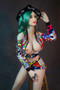 SM Doll Serena Sex Doll 163cm Big Breasts G-Cup Hyper Realistic Lovely Lovedoll With Green Hair