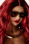 Climax Doll Yolande BBW Sex Doll 72cm Huge Breasts Fat Mini Doll With Red Hair