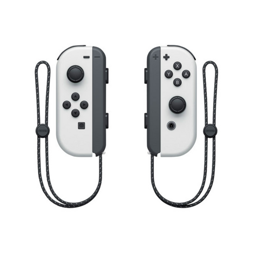 Brand New Official Nintendo Switch Left and Right Joy-Con Controllers with Straps - White Brand New Official Nintendo Switch Left and Right Joy-Con Controllers with Straps - White
