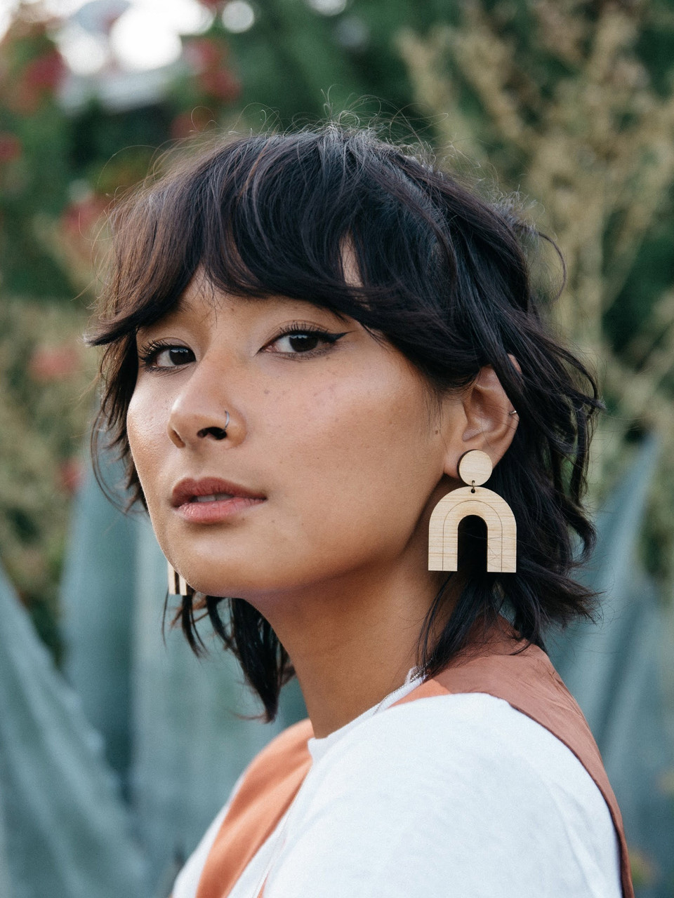 U-Shape Maxi Statement Earrings | Ivy | Sustainable & Plastic Free ...