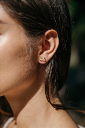 mountain studs earrings