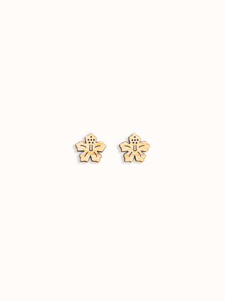 hibiscus flower studs