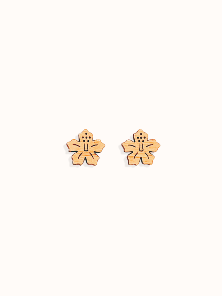 hibiscus flower studs