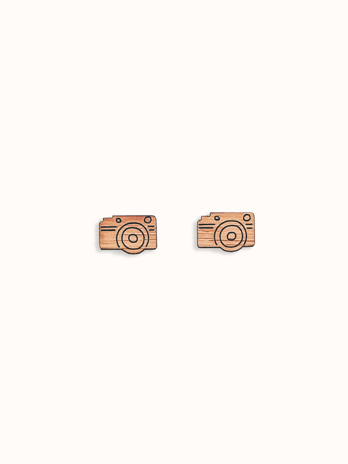 cute camera earrings