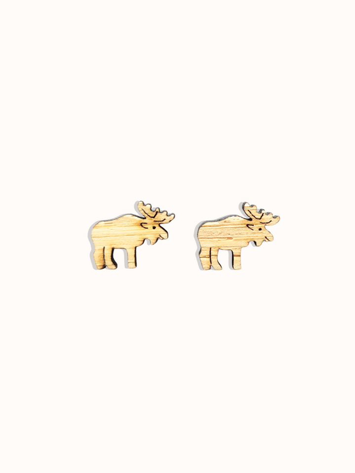 Moose Bamboo Earrings
