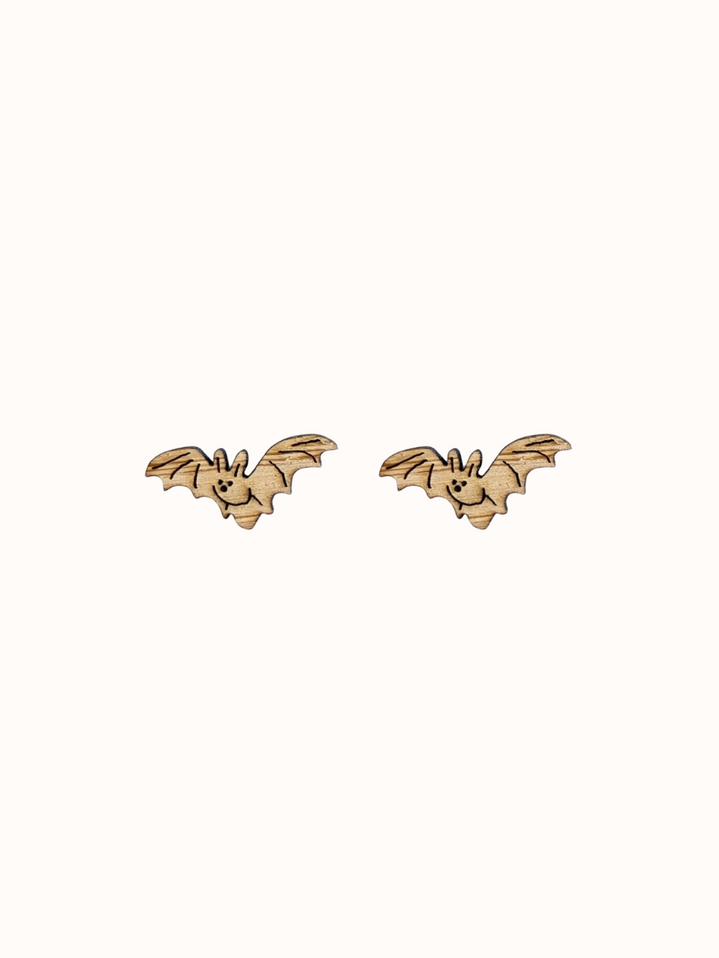 Bat Bamboo Earrings