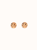 world map wood stud earrings earth
