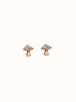 mushroom studs earrings