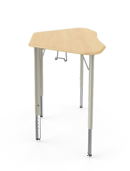 Intellect Wave Trapezoid Adjustable Height Desk - Thumbnail 5