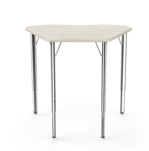 Intellect Wave Trapezoid Adjustable Height Desk - Thumbnail 2