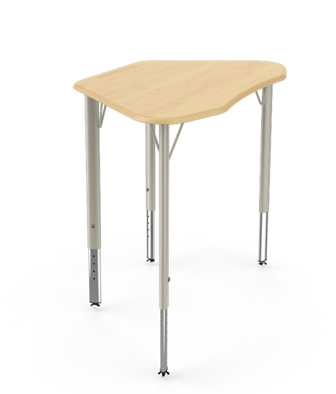 Intellect Wave Trapezoid Adjustable Height Desk - Thumbnail 4