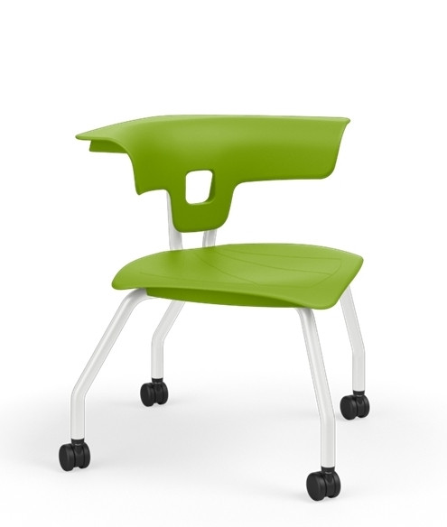KI Ruckus 4 Legged Student Chair with Casters | Officechairsusa