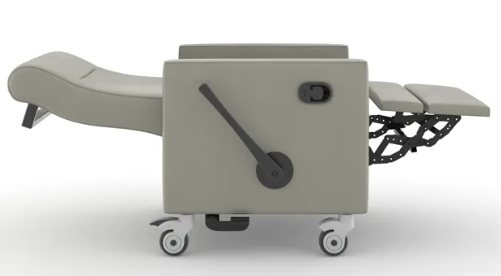 Greer Hospital Recliner: Medical Recliner Chair with Wheels