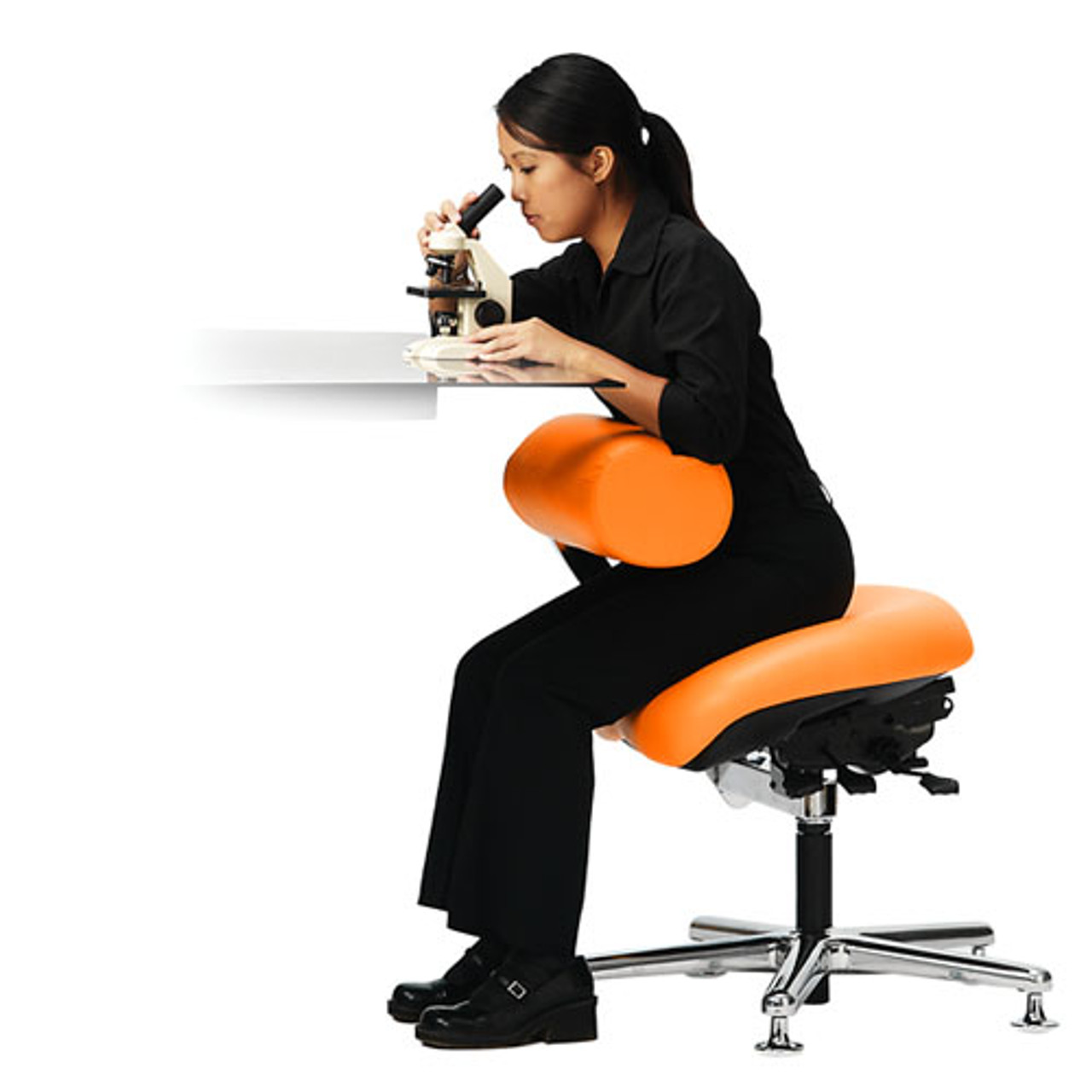 forward sloping office chair