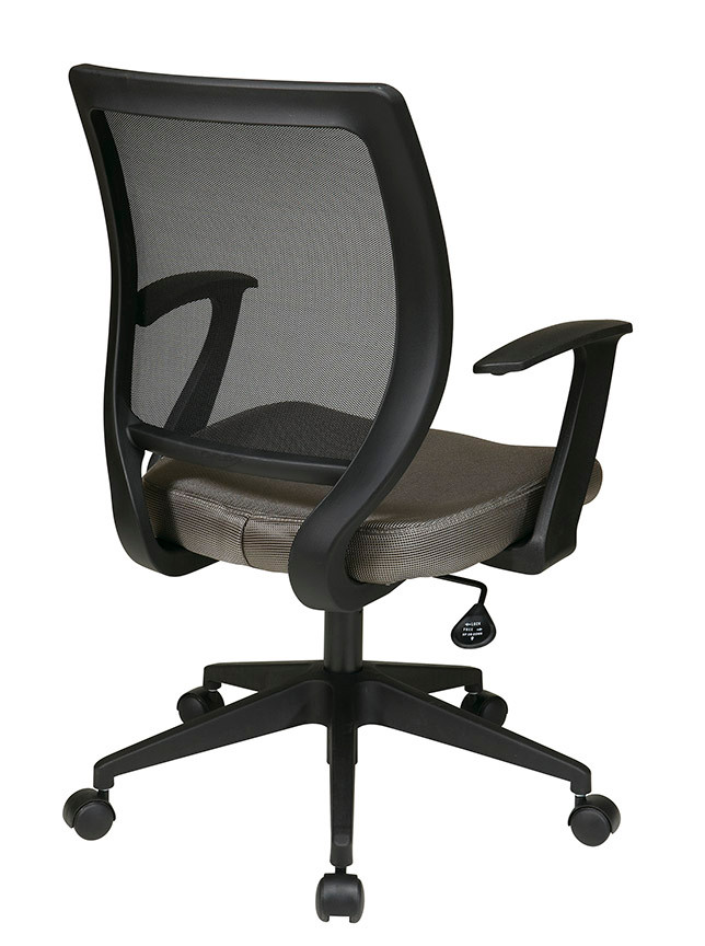 OCU Woven Mesh Back Task with Padded Mesh Seat and Fixed Arms