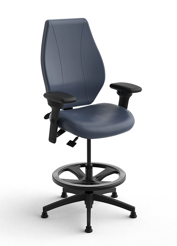 ErgoCentric AirCentric H2S Ergonomic High-Back Lab Stool