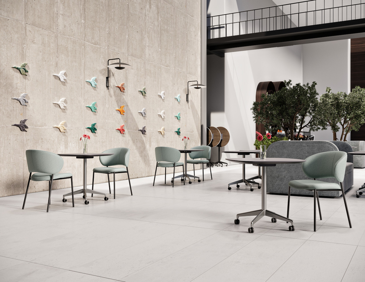 Special-T ZIA Square Flip Top Hospitality Table | OfficeChairsUSA