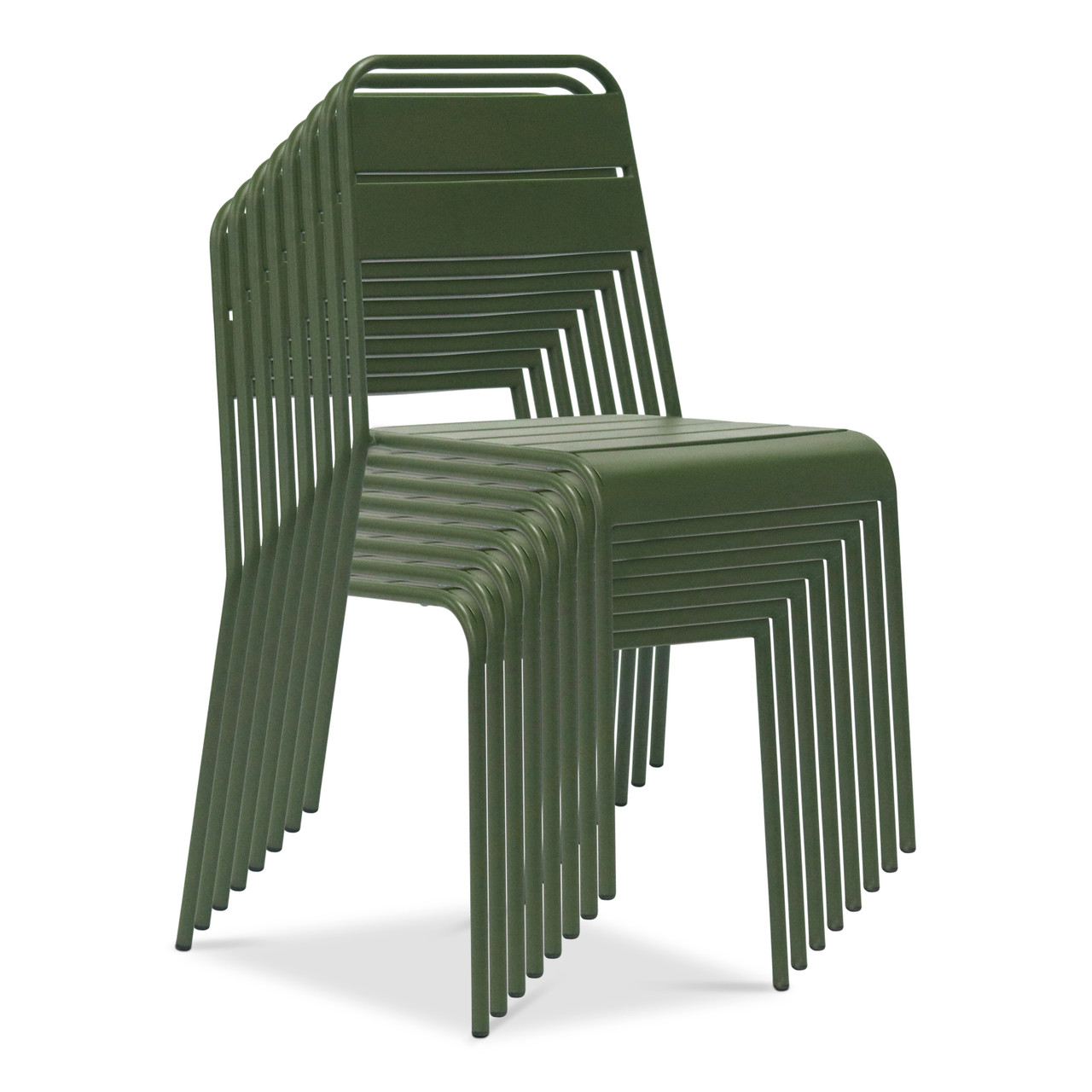 Eurostyle Rosco Outdoor Stacking Side Chair, Carton of 2 | OfficeChairsUSA
