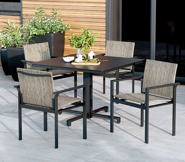 Homecrest Allure Outdoor Stacking Dining Armchair - Thumbnail 2